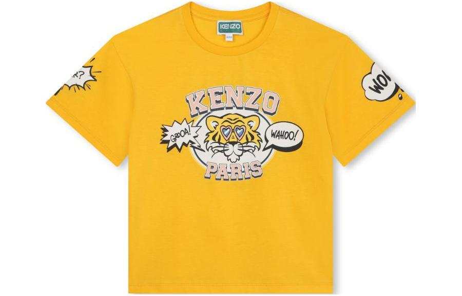 KENZO Kids T Shirts Crew Neck Moderate