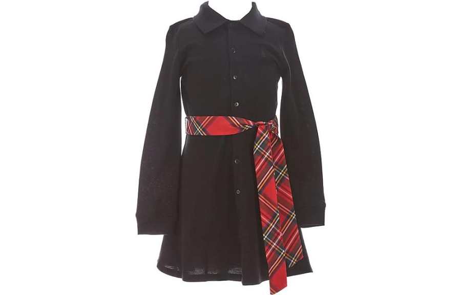Polo Ralph Lauren Dress Kids' Apparel FW22 Black Kids'