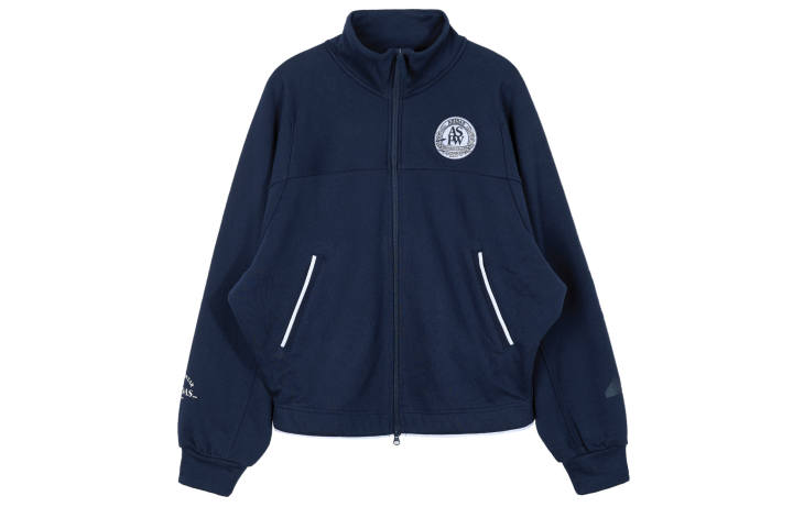 Adidas adidas Women'ss Letter Embroidered Running Training Jacket Blue