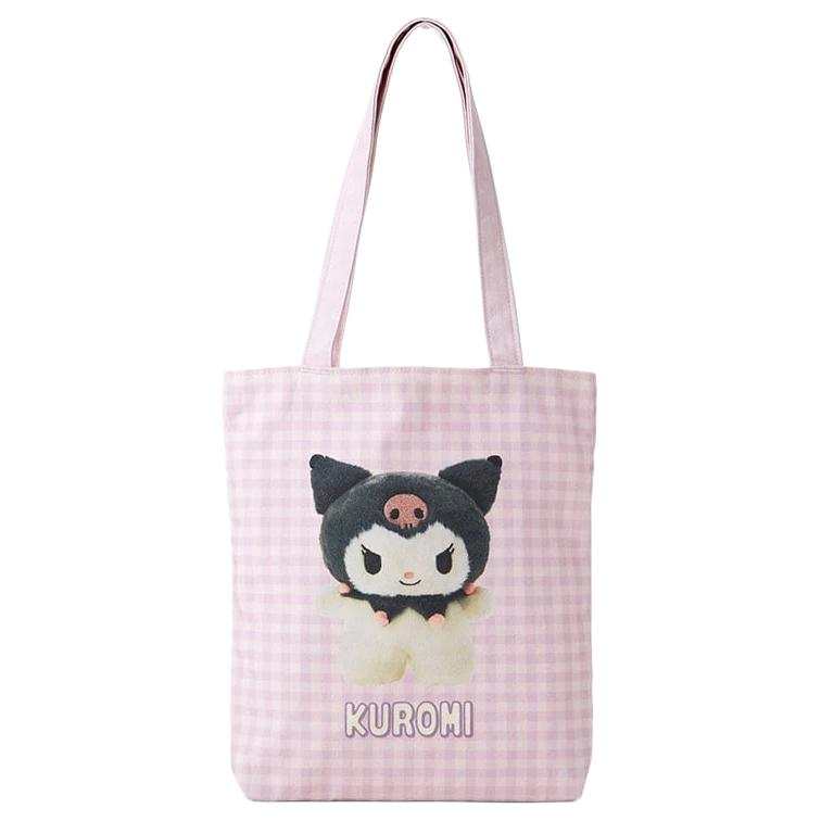 Sanrio Cotton Tote Bag, Shopping Bag, Shoulder Bag Women's Pink
