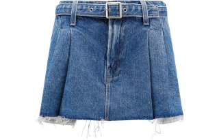 MOTHER Denim Short Skirts Women's Blue