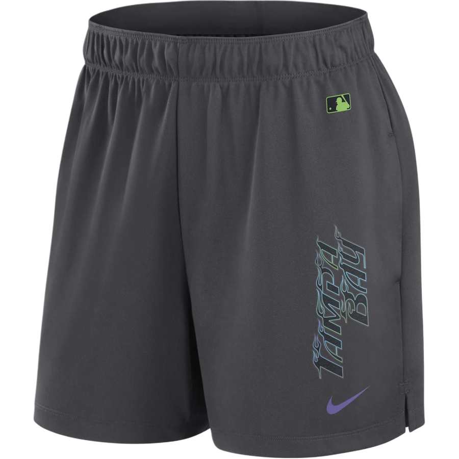Nike Nike MLB Collaboration Tampa Bay Rays Sports Shorts Tampa Bay Rays Women's Black