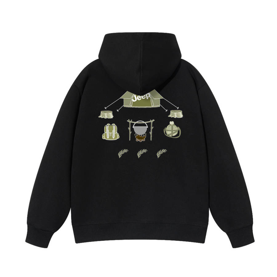Jeep Grade School Sweatshirts Hooded Moderate