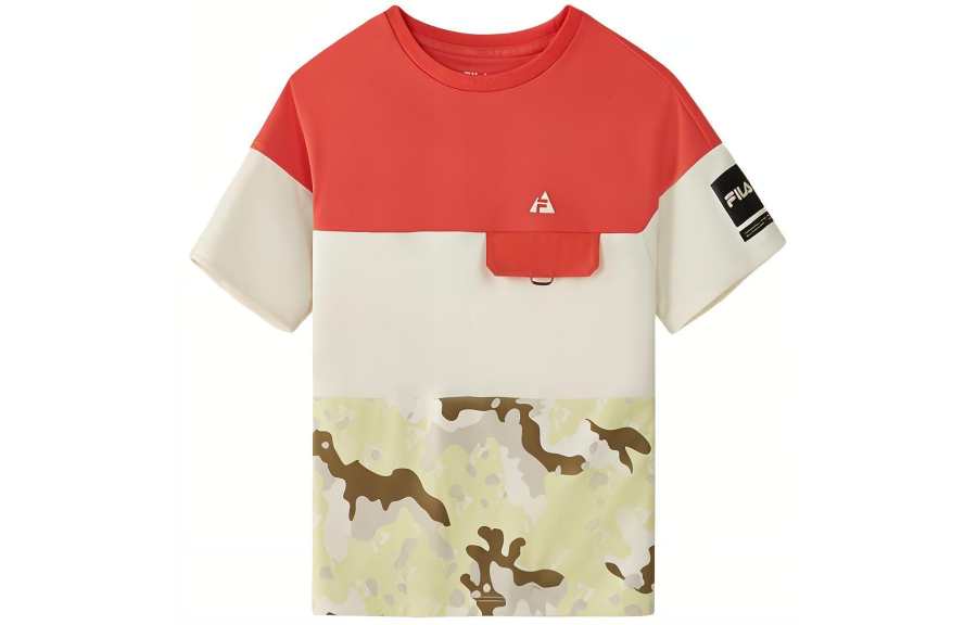FILA KIDS T Shirt Bird Of Paradise Red Teenagers