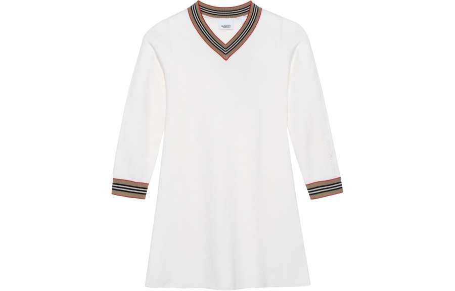 Burberry Kids Dresses V Neck Moderate
