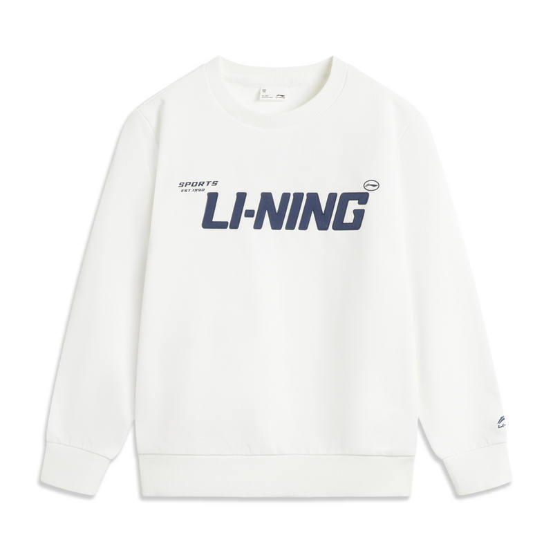 Li-Ning Li Ning Sweatshirt Sports Life Collection White Teenagers
