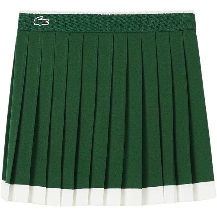 LACOSTE Logo detail Pleated Mini Skirt