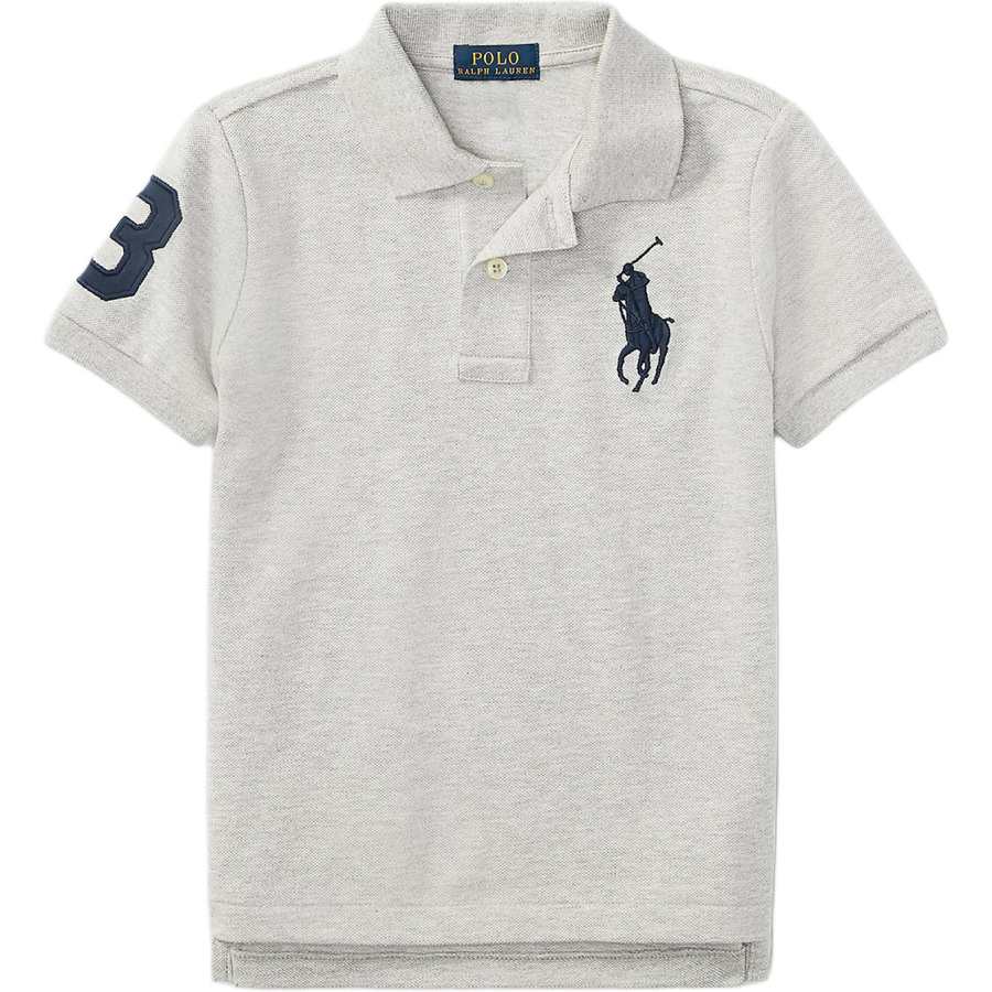 Polo Ralph Lauren Polo Shirt Big Pony SS23 Classic Version Gray Children Aged 3 7 Years Old