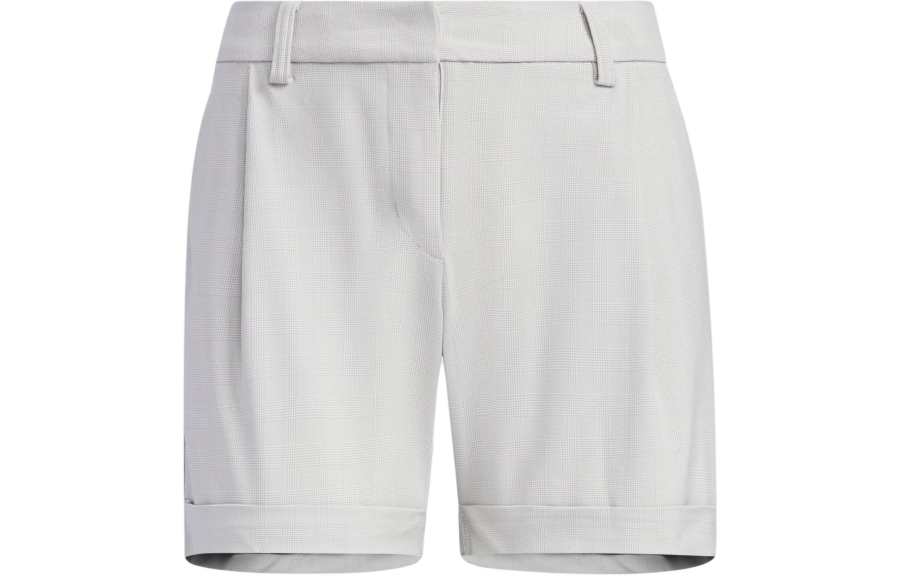 Adidas Adidas Checked Pattern 5 Inch Shorts Sports Shorts Women's Light Gray