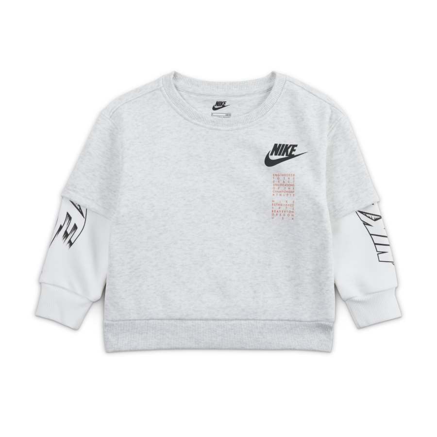 Nike Nike Sweatshirt Sportswear Birch Heather Infant And Toddler