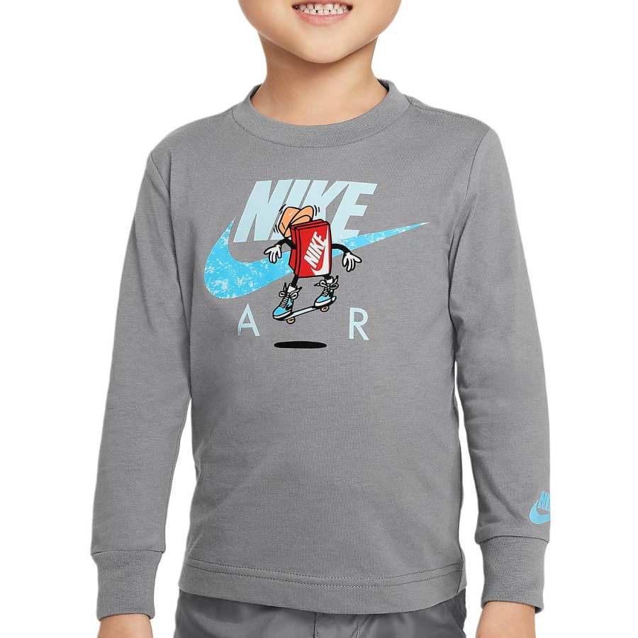 Nike Nike T Shirt Toddler Boxy Air Tee Smoke Gray Infant And Toddler
