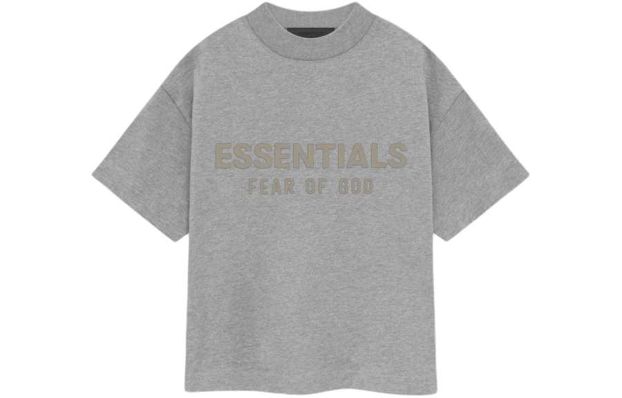 Fear Of God Essentials T Shirt SS24 Kids SS Tee Dark Heather Oatmeal Kids'