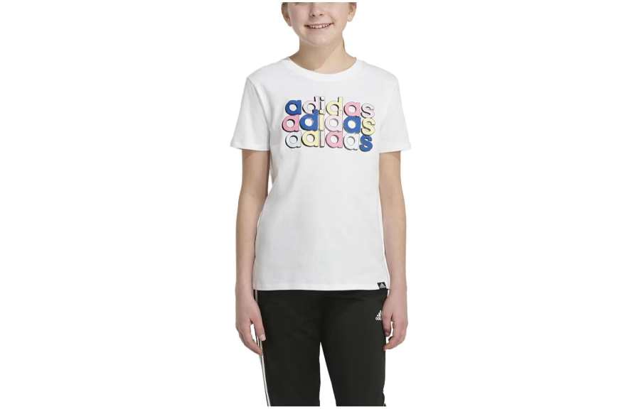 Adidas Adidas Kids T Shirts Crew Neck Moderate
