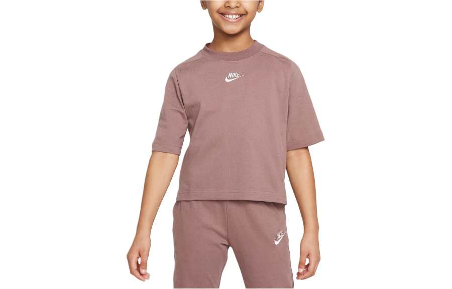 Nike Nike T Shirt Kids' Apparel Short Sleeve Top Smokey Mauve Kids'