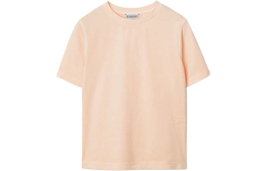 Burberry T Shirt SS24 Peach Pink Kids'