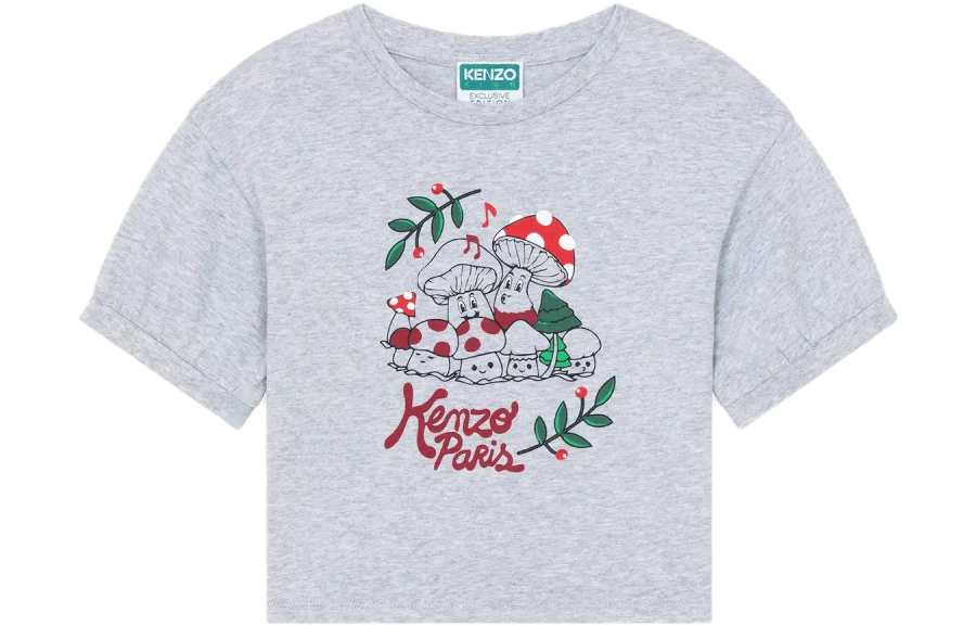 KENZO Kids T Shirts Crew Neck Moderate