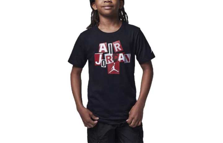 Jordan Jordan T Shirt Air Cutout Tee Black Kids'