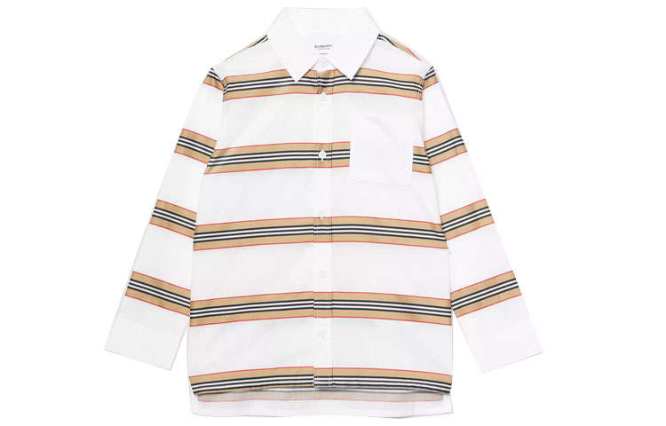 Burberry Kids Shirts Square Collar Moderate
