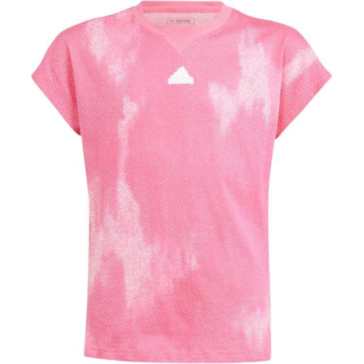 Adidas Adidas T Shirt Pulsating Magenta/White Teenagers