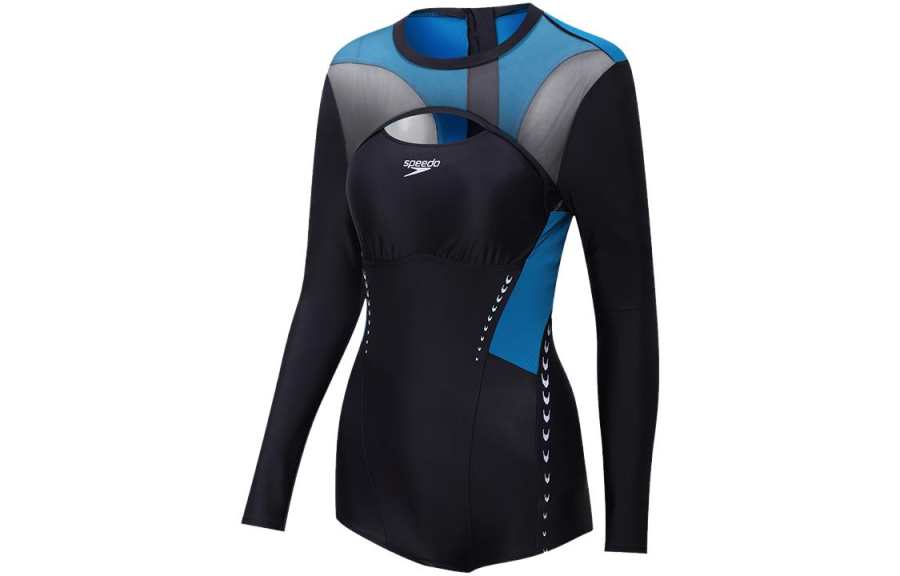 Speedo One Piece Swimsuits Women's Black Triangle One Piece Swimsuit