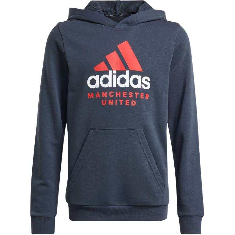 Adidas Adidas Sweatshirt Manchester United Manchester United MANCHESTER UNITED HOODIE KIDS Night Gray Teenagers