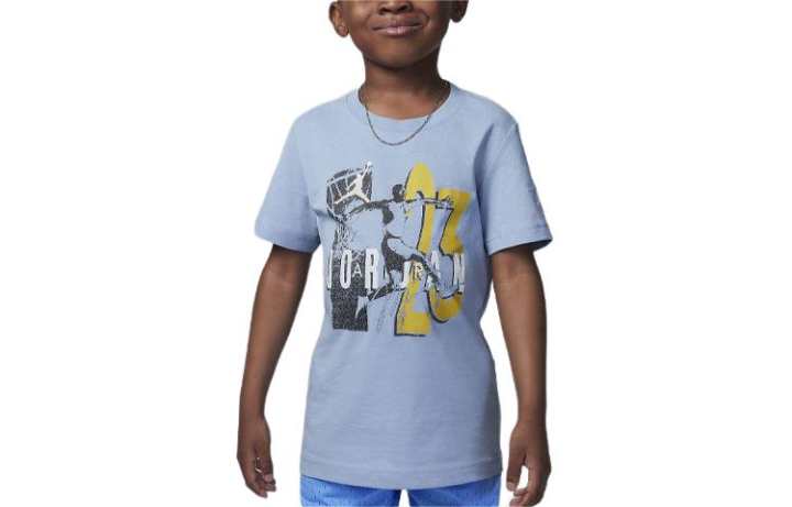 Jordan Jordan Retro Spec T Shirt Kids' Blue Gray