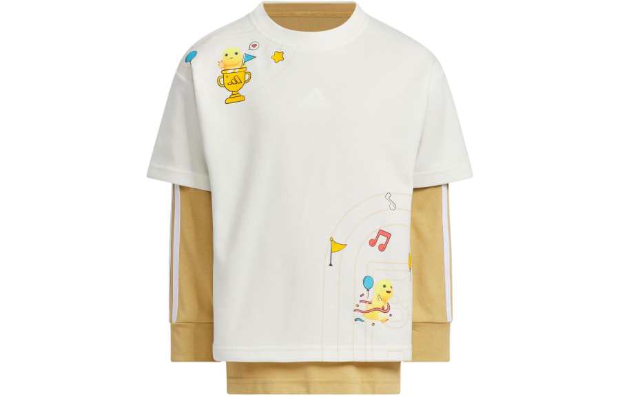 Adidas Adidas x NAILONG,LIANMINGKUAN T Shirt Nailoong Two in One Long Sleeve Top Jade White Kids'