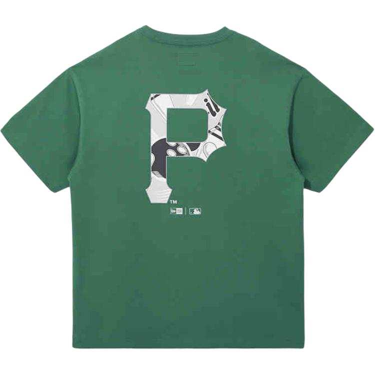 New Era T Shirts Unisex Vintage Green Crew Neck Moderate