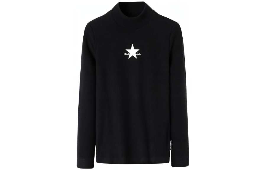 Converse Converse Kids T Shirts Turtleneck Thickened And Fleece Lined