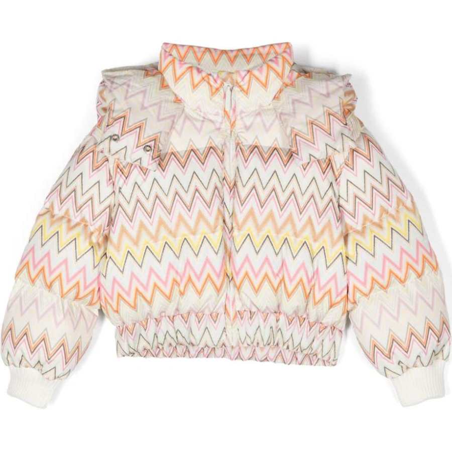 MISSONI Kids Down Jackets Hooded Moderate Down Jacket