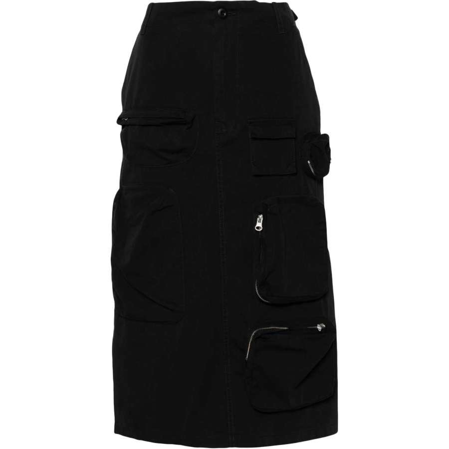 MM6 Maison Margiela single stitch-logo cargo skirt