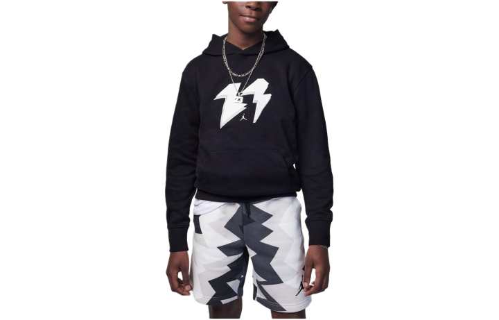 Jordan Jordan Sweatshirt MJ Flight MVP French Terry Pullover Black Kids'