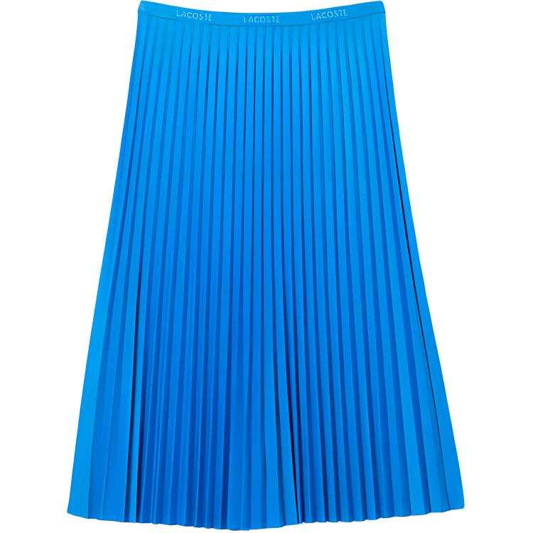 LACOSTE Casual Long Skirt Women's Sky Blue