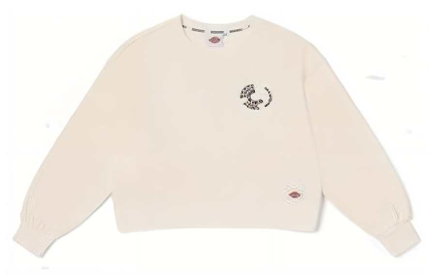 Dickies Sweatshirts Women's White Egret White Crew Neck Moderate Other