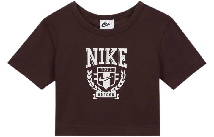 Nike Nike Sportswear T Shirt Dark Brown Kids'