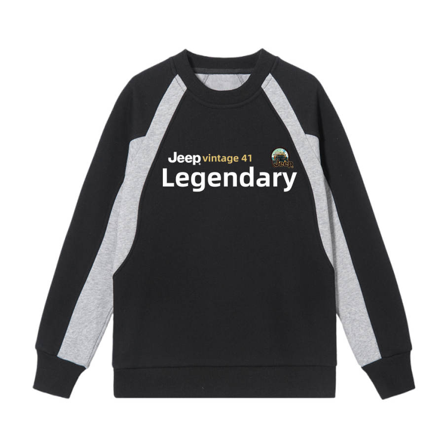 Jeep Jeep Grade School Sweatshirts Crew Neck Thickened