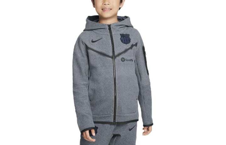 Nike Nike Sweatshirt F.C. Barcelona Tech Fleece Third Gray Kids'