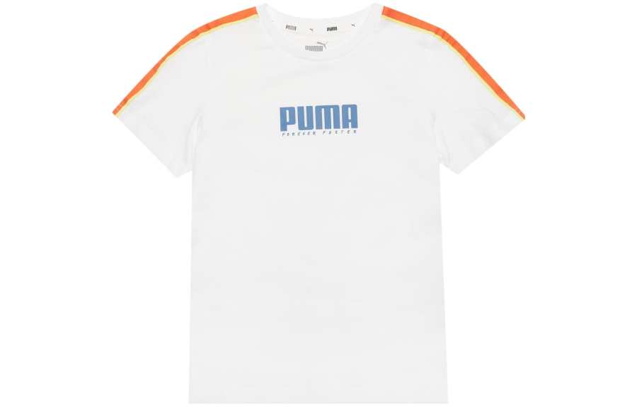 PUMA Kids T Shirts Crew Neck Moderate