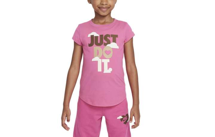 Nike Nike T Shirt Kids' Apparel Graphic T Shirt Pink Kids'