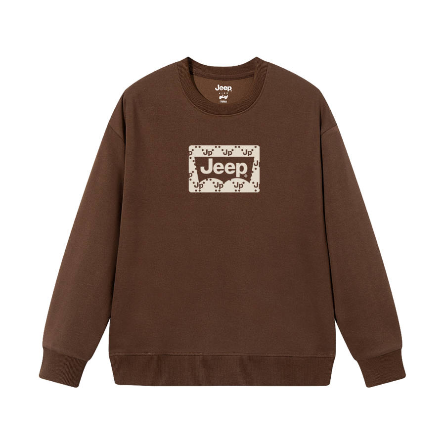 Jeep Grade School Sweatshirts Crew Neck Thickened