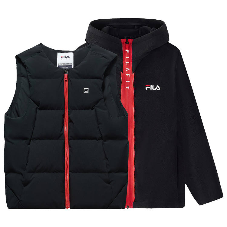 FILA KIDS Down Vest 2 Piece Set Legend Blue Teenagers