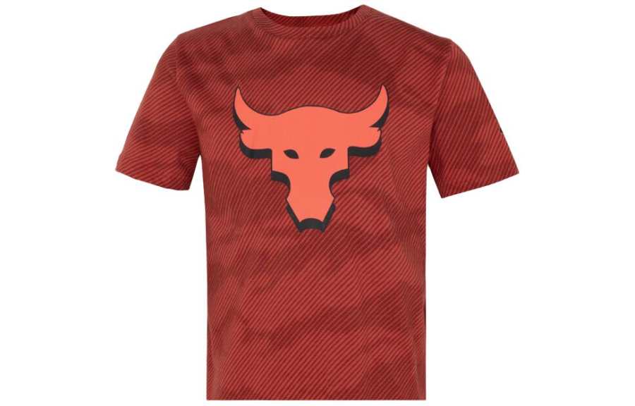 Under Armour T Shirt Orange Red Kids'