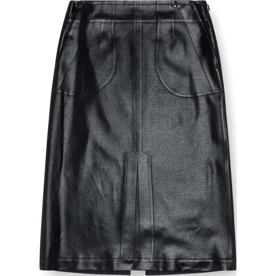 DIESEL FW24 Casual Long Skirt Women's Black