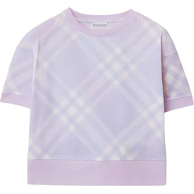 Burberry T Shirt Purple Lilac Kids'