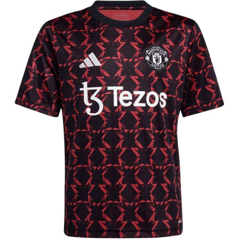 Adidas Adidas Manchester United T Shirt Red Teenagers