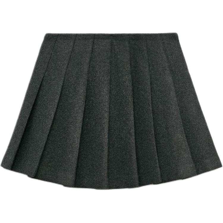 ZARA Casual Short Skirts Women's Zebra Print Gray