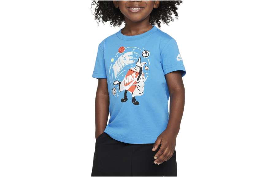Nike Nike T Shirt Kids' Apparel Toddler Graphic T Shirt Blue Kids'