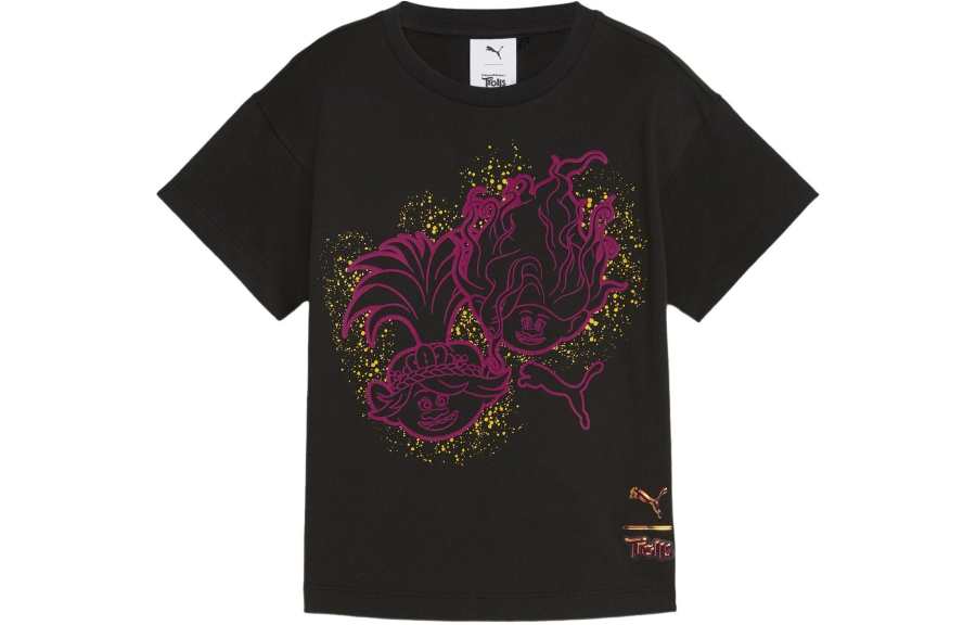 PUMA Kids T Shirts Crew Neck Moderate