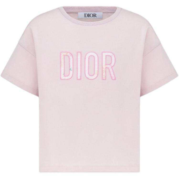 DIOR FW24 T Shirt Light Purple Kids'