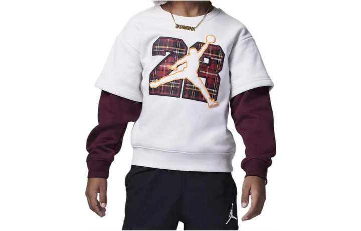 Jordan Jordan Sweatshirt Phantom Gray White Kids'